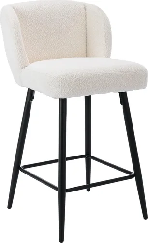 Miniatura 5 de RIVOVA Taburetes de bar de 26 pulgadas de altura de mostrador con respaldo, juego de 2 taburetes de bar modernos para encimera de cocina, taburetes
