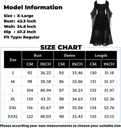 Miniatura 5 de Vestido punk gótico para mujer, vestido de fiesta de cosplay de Navidad, vestido de Halloween, conjunto bohemio, vestido gótico de cintura alta