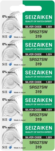 Miniatura 27 de 321 SR616SW - 10 pilas para reloj de óxido de plata sin mercurio, 1,55 V, fabricadas en Japón por Seiko