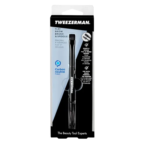 Miniatura 8 de Tweezerman Cepillo plano de doble punta para cejas