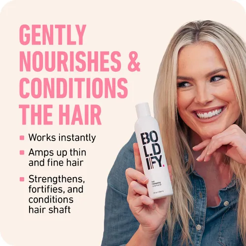 Miniatura 2 de Boldify Acondicionador + Suero: Suave y Proteger Bundle: Biotina para la retención del cabello, plenitud, nutrición, desenredado, tratamiento