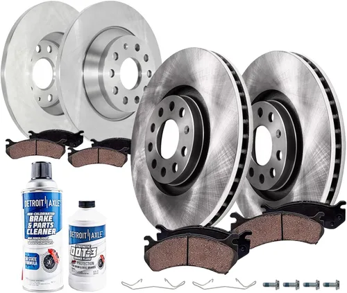 Miniatura 28 de Detroit Axle - Kit de frenos para Toyota Camry 2005-2006 [modelos XLE SE], frenos de disco Rotores Pastillas de freno de cerámica Reemplazo: 11.65