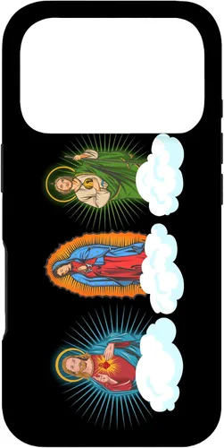 Miniatura 29 de iPhone 11 Pro Max Jesús, Virgen María y San Judas Tadeo En Nubes Caso