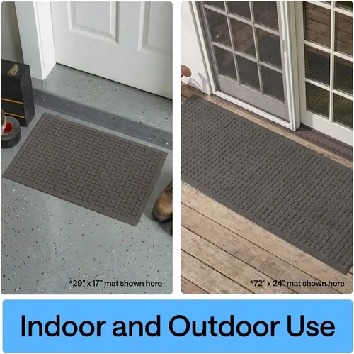 Miniatura 9 de GORILLA GRIP® HydroABSORB - Tapete ultra absorbente para puerta delantera y entrada exterior, atrapa la suciedad y la humedad, tapete de bienvenida