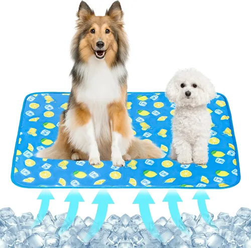 Miniatura 15 de NACOCO - Colchoneta refrescante para mascotas, para gatos, perros, cojín de verano, refrescante, cómoda, suave para mascotas y adultos Rosa