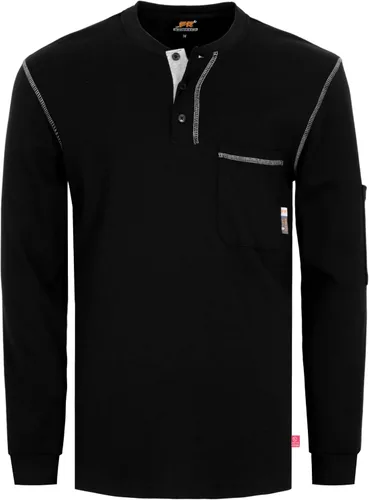 Miniatura 78 de KONRECO Camisas FR para hombre resistentes al fuego/ignífugo CAT2 7oz algodón dos tonos y camisa Henley