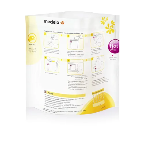 Miniatura 3 de Medela Bolsas MicroSteam de limpieza rápida y bolsas de almacenamiento de leche materna