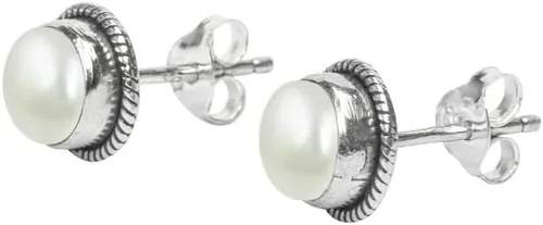 Miniatura 6 de Pendientes de tuerca con gemas, plata de ley 925, aretes de 6 mm redondos para niñas y mujeres, regalo