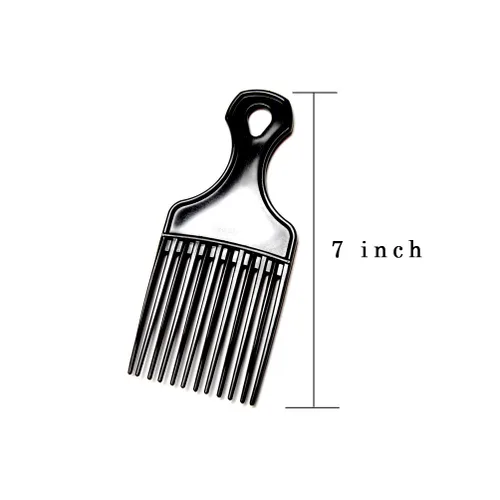 Miniatura 6 de (3 unidades) Peine de pelo negro Afro Pick Lift para desenredar peluca trenzada para hombre (3 unidades)