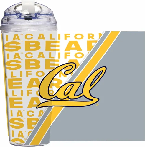 Miniatura 73 de Rico Industries Taza acrílica NCAA estándar de 24 onzas con tapa con bisagra, taza de doble pared oficialmente licenciada con pajita