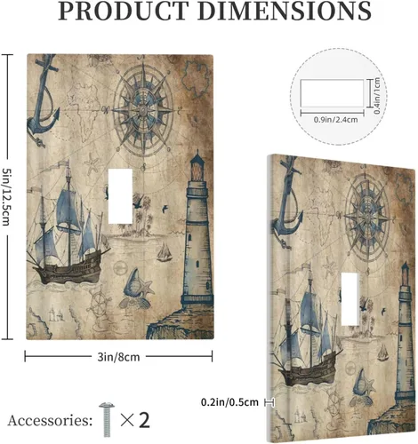 Miniatura 169 de Placa Decorativa de Pared de Granja Rústica con Cuerno de Madera para Puerta de Granero 1 Banda Duplex Cubiertas de Toma Eléctrica Soltera
