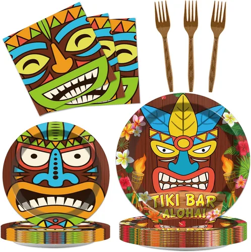 Miniatura 24 de 96 piezas de decoración de cumpleaños número 65 para hombres, platos y servilletas de papel para la mesa de pastel, suministros de mesa
