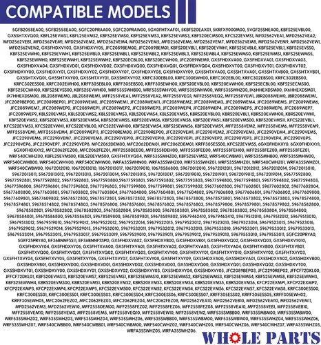 Miniatura 8 de Sello de puerta de refrigerador gris Whole Parts mejorado (tira magnética en el interior) – Parte # W10571967 – Compatible con modelos seleccionados