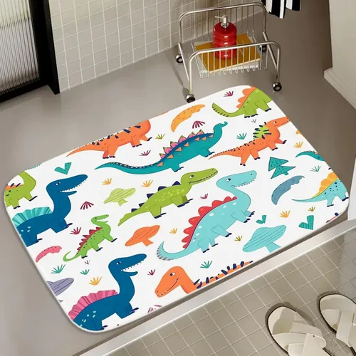 Miniatura 14 de Alfombra de baño de terciopelo coral con diseño náutico de tortugas marinas, animales de playa, tapete de ducha antideslizante para baño de océano