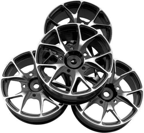 Miniatura 4 de ShareGoo - Llantas de metal – Bujes hexagonales de 0.472 in, llantas de rueda RC Drift On-Road Racing Touring 1/10, compatibles con HSP, Tamiya