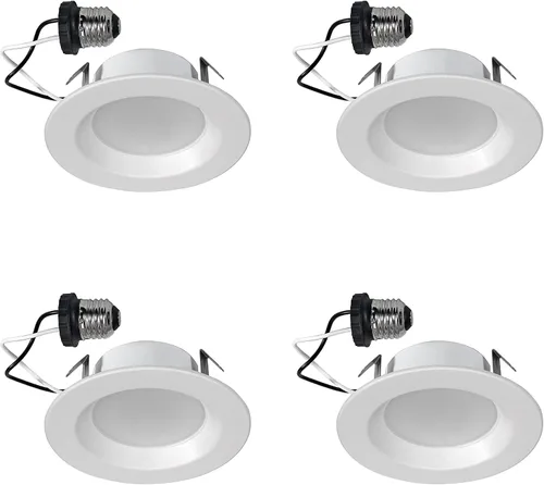 Miniatura 7 de LEDVANCE Kit de lámpara empotrable LED RT4 de 4 pulgadas, reemplazo de 50 W, base mediana E26, color blanco, 1 unidad (paquete de 1)