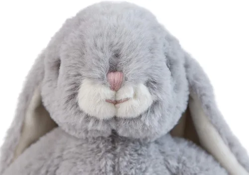 Miniatura 6 de DILLY DUDU Juguete de peluche de conejo gris, los mejores regalos de 10 pulgadas