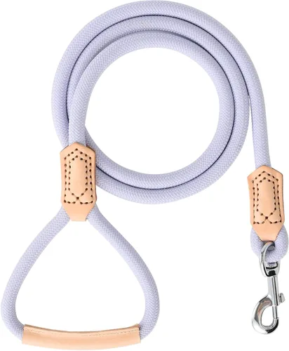 Miniatura 8 de Mile High Life Correa para perro de cuero premium Correa de cuerda resistente Asa de cuero Cierre fuerte de aleación de zinc Perros Mango
