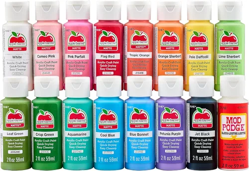 Miniatura 9 de Apple Barrel Kit de colores de otoño, juego de 16 piezas que incluye 15 pinturas acrílicas para manualidades y 1 Mod Podge Gloss, 96426