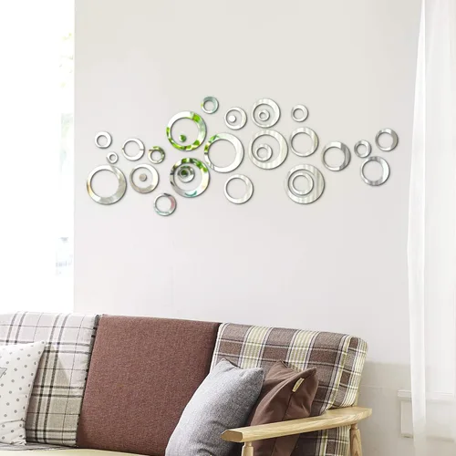 Miniatura 3 de Adhesivo de pared extraíble para decoración del hogar, sala de estar, dormitorio (estilo A, 48 piezas)