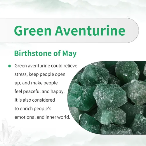 Miniatura 4 de TUMBEELLUWA Cuentas de piedra para hacer joyas, cuentas sueltas con forma de corazón de cristal curativo con agujero grande, paquete de 15, Verde