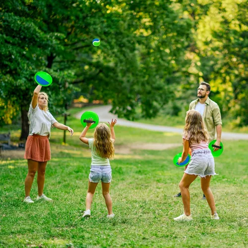 Miniatura 2 de PlayZap Juego de pelotas para lanzar y atrapar Ultra resistente ABS - Juegos familiares, regalos para calcetines navideños para niños pequeños