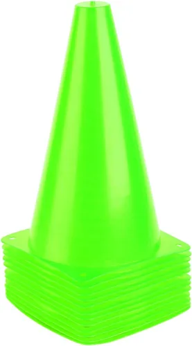 Miniatura 12 de Juego de conos de tráfico de 9 pulgadas de plástico para entrenamiento, conos deportivos, conos de marcador de campo de agilidad para entrenamientos