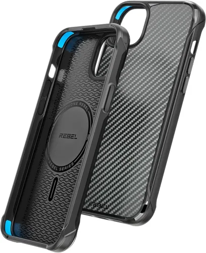 Miniatura 5 de REBEL Funda para iPhone 14 Plus [Serie de fibra de aramida Gen-4] Fuerte compatible con MagSafe, esquinas protectoras a prueba de golpes, botones
