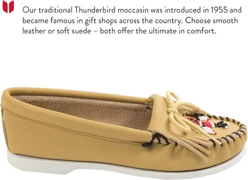 Miniatura 2 de Minnetonka Mocasines Thunderbird para mujer, Marrón (Brown Suede)