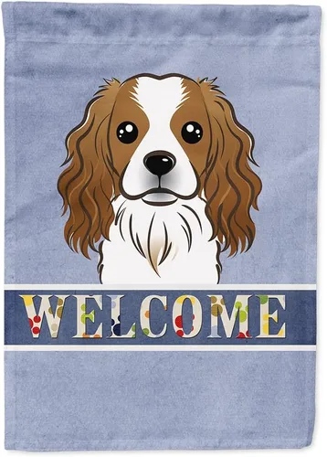 Miniatura 121 de Caroline's Treasures BB1405GF Bandera de jardín de bienvenida de bulldog inglés, Bandera de buzón azul, bandera decorativa para el patio, obra