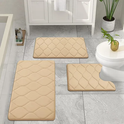 Miniatura 6 de Colorxy - Alfombra de baño de espuma viscoelástica, ultrasuave y antideslizante, absorbe el agua, lavable a máquina, tapete para suelos de ducha