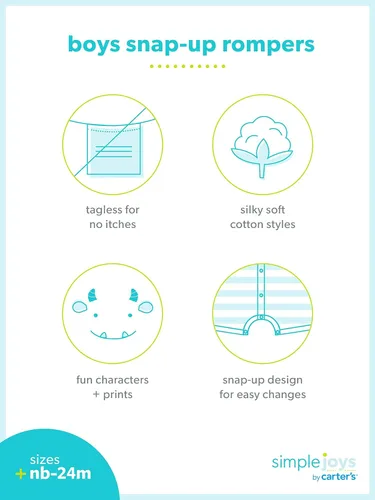 Miniatura 2 de Simple Joys by Carter's Kids' 3-Pack Snug Fit Footless Cotton Pajamas