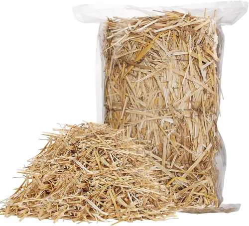 Miniatura 8 de Paja de trigo natural – 1 libra de limpieza en seco suave cubierta de mantillo para jardín, gallinero, patio, granja, mascotas, paca de paja