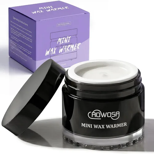 Calentador de cera de nariz para hombre, mini calentador de cera para eliminación de vello de nariz, cejas, oído, derretidor de cera portátil USB de