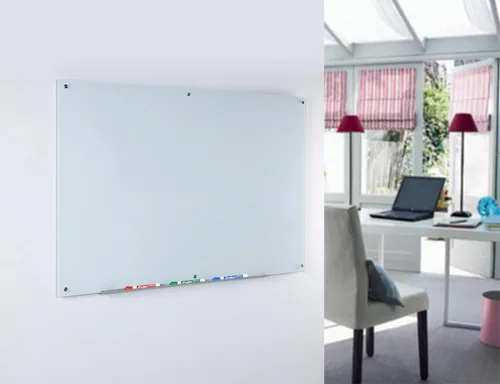 Miniatura 6 de Pizarra de vidrio blanco y esmerilado no magnético