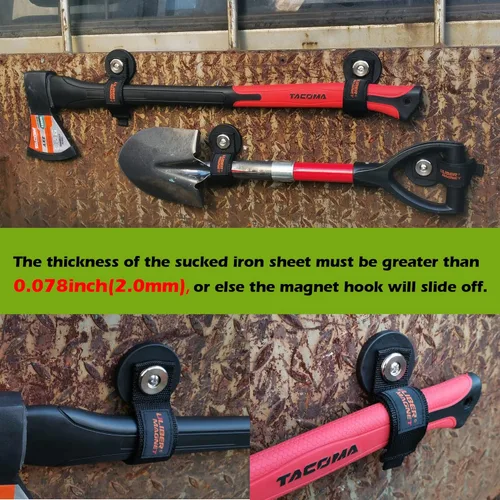 Miniatura 5 de ULIBERMAGNET Correa de velcro magnética fuerte, organizador de herramientas de almacenamiento magnético resistente, cable de extensión, manguera