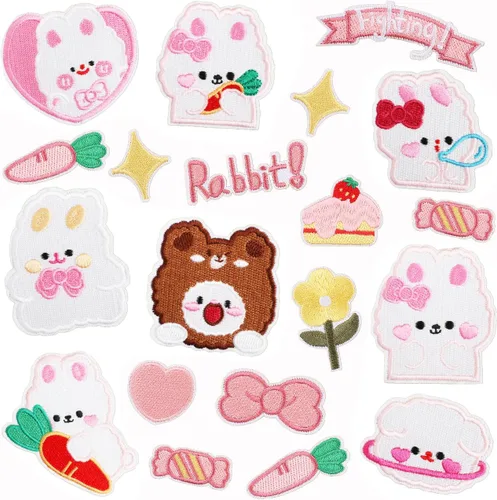 Miniatura 32 de 24 parches retro bohemios para planchar o coser, bonitos apliques bordados femeninos, decoración de moda para ropa, sombrero, bolso, vestido, Planta