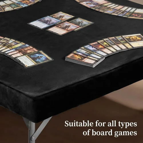 Miniatura 5 de Frienda Mantel plegable de fieltro para mesa de juegos, para jugar cartas de póquer, rompecabezas mahjong, juegos de mesa, mesa no incluida