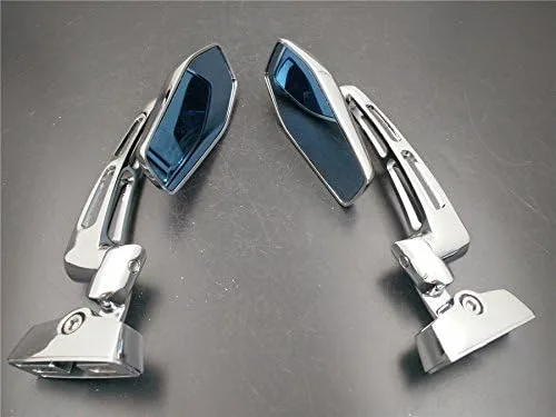 Miniatura 3 de HONGK - Espejos retrovisores cromados ajustables compatibles con Suzuk Hayabusa GSX1300R 99-12 [B01C0SQYCW]