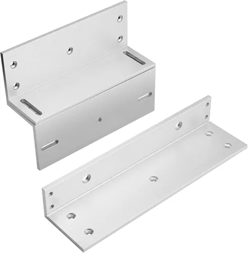 Miniatura 12 de Cerrojo magnético eléctrico con soporte Z y L de 500KG 1200LBS de fuerza de retención, electroimán de seguridad de 12V, modo NC Fail Safe, puerta