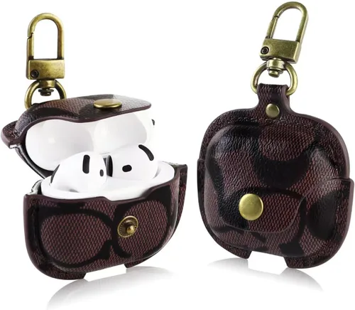 Funda para AirPods 4, compatible con AirPods de 4ª generación (2024), funda protectora de cuero de cuerpo completo a prueba de golpes para AirPods