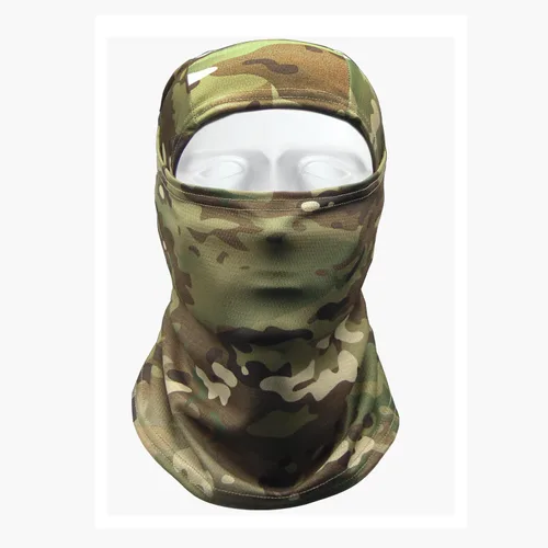 Miniatura 2 de Máscara facial de camuflaje militar, bandana, pasamontañas, capucha para hombres y mujeres, entrenamiento táctico, ciclismo, esquí, resistente al