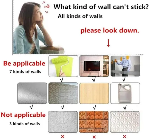 Miniatura 8 de Adhesivos de pared de espejo 3D, 4 piezas de calcomanías de pared de arte de cristal acrílico, autoadhesivas, espejo extraíble, azulejos de pared