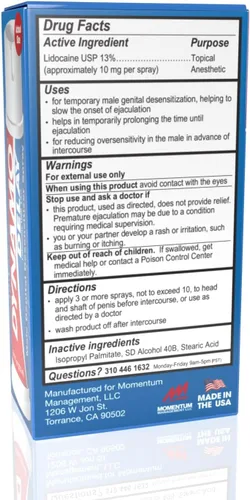 Miniatura 5 de Dynamo Delay Spray para hombres – 13% lidocaína anestésica para ayudarte a durar más tiempo en la cama – Paquete de 3 unidades Climax Control
