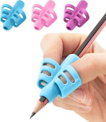 Miniatura 8 de Stylo Paquete de 6 empuñaduras para lápices para escritura a mano de niños, pinzas ergonómicas para lápices para niños de 2 a 5 años, preescolar