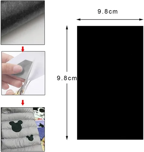 Miniatura 3 de 8 parches de reparación de nailon, autoadhesivos e impermeables, parches de reparación ligeros, regalos para ropa, chaqueta, tienda de campaña
