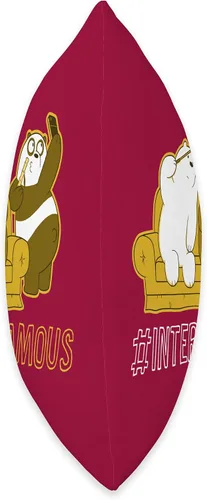 Miniatura 2 de Cartoon Network We Bare Grizz Panda Ice Bear Internet, famosa almohada de 16 x 16 pulgadas, multicolor