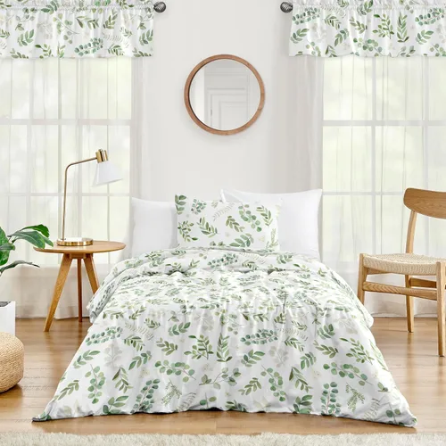 Miniatura 8 de Sweet Jojo Designs Juego de edredón de 3 piezas para niños, diseño bohemio de cactus en acuarela rosa y verde, tamaño matrimonial/queen
