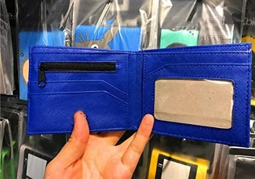 Miniatura 5 de CALM PLANET Cartera negra para hombre, cartera para identificación, carteras para niños, elegante cartera para hombre -F, H1- 003, Cartera