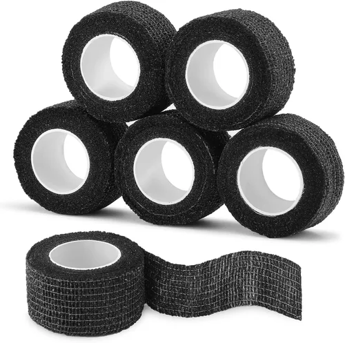 Miniatura 22 de Cinta adhesiva de camuflaje de 6 rollos, 1/2/3/4 pulgadas x 14.8 pies, vendaje autoadhesivo de camuflaje para acampar al aire libre, tira elástica